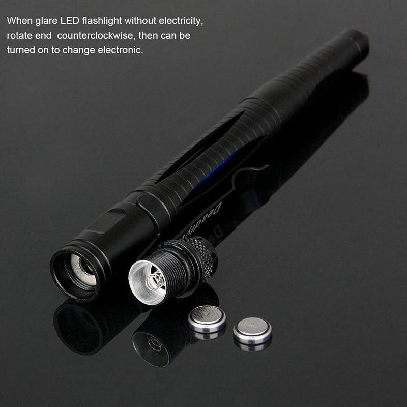 tactical defense weapon flashlight pen for outdoor camping HK15-0101